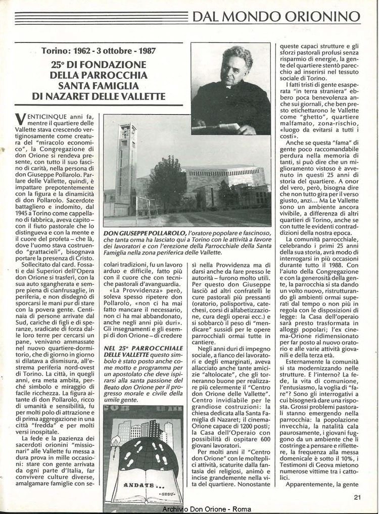 Don Orione, 83, 01, 01-01-1988, pagina 21
