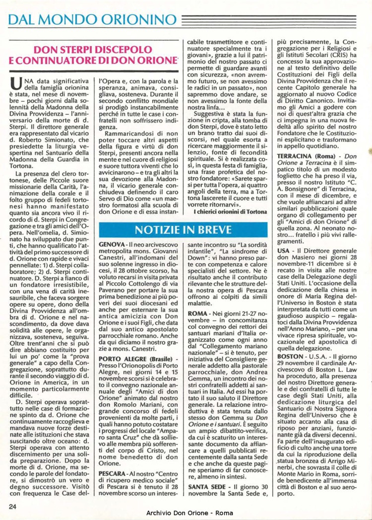 Don Orione, 83, 01, 01-01-1988, pagina 24