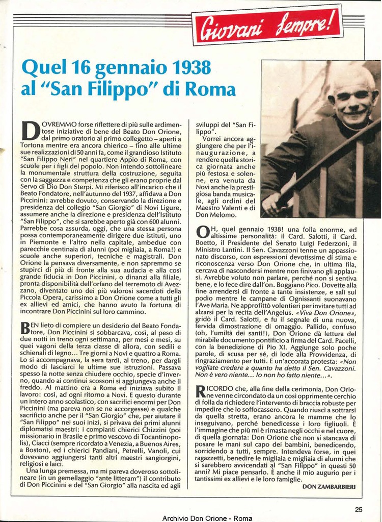 Don Orione, 83, 01, 01-01-1988, pagina 25