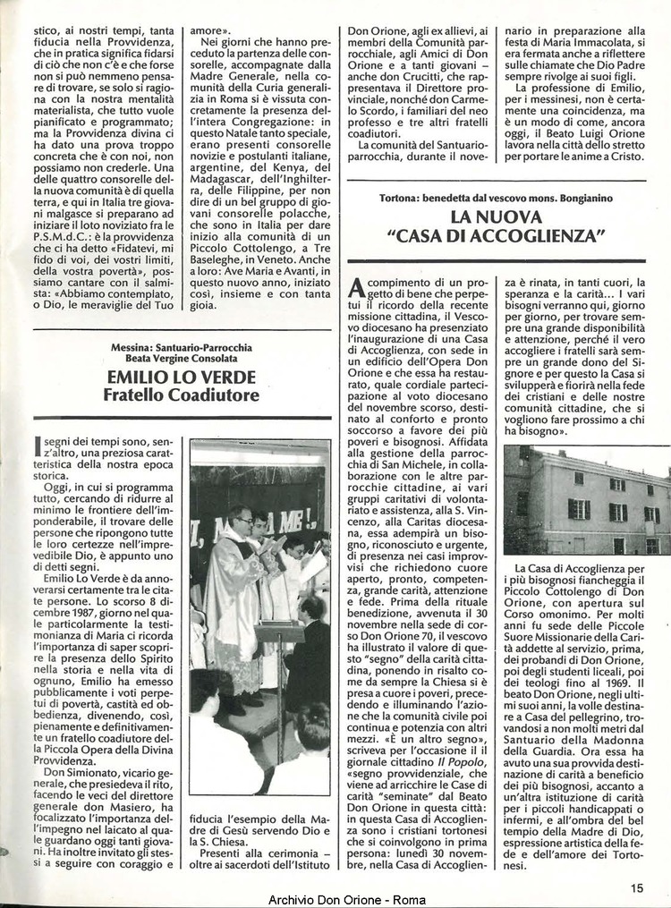 Don Orione, 83, 02, 01-02-1988, pagina 15