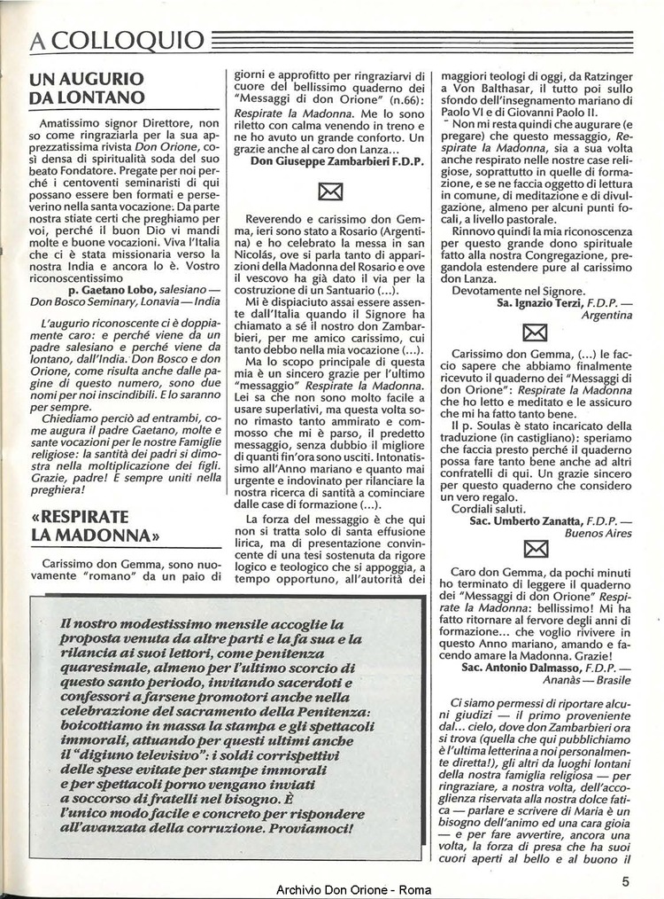 Don Orione, 83, 03, 01-03-1988, pagina 5