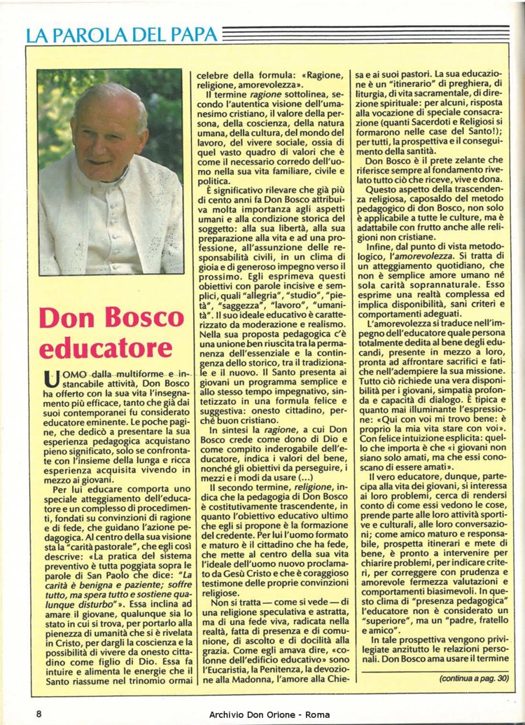 Don Orione, 83, 03, 01-03-1988, pagina 8