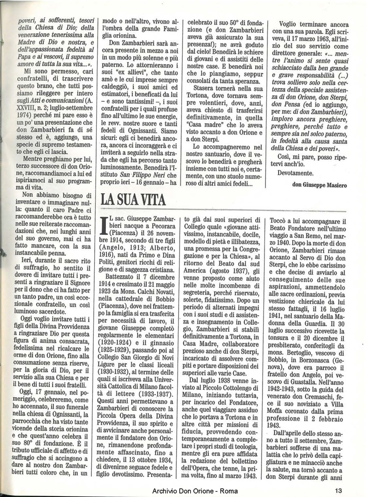 Don Orione, 83, 03, 01-03-1988, pagina 13