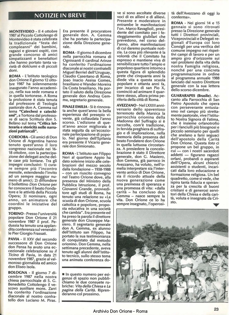 Don Orione, 83, 03, 01-03-1988, pagina 23