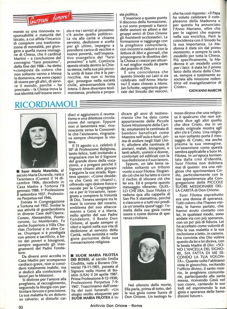Don Orione, 83, 03, 01-03-1988, pagina 30