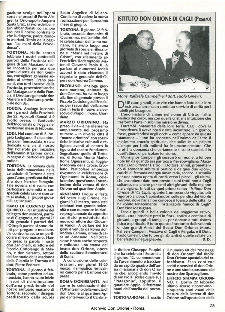 Don Orione, 83, 04, 01-04-1988, pagina 23