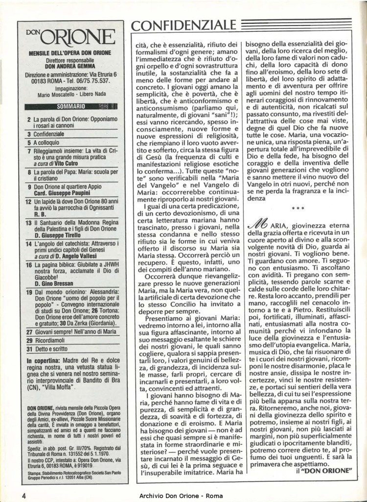 Don Orione, 83, 05, 01-05-1988, pagina 4
