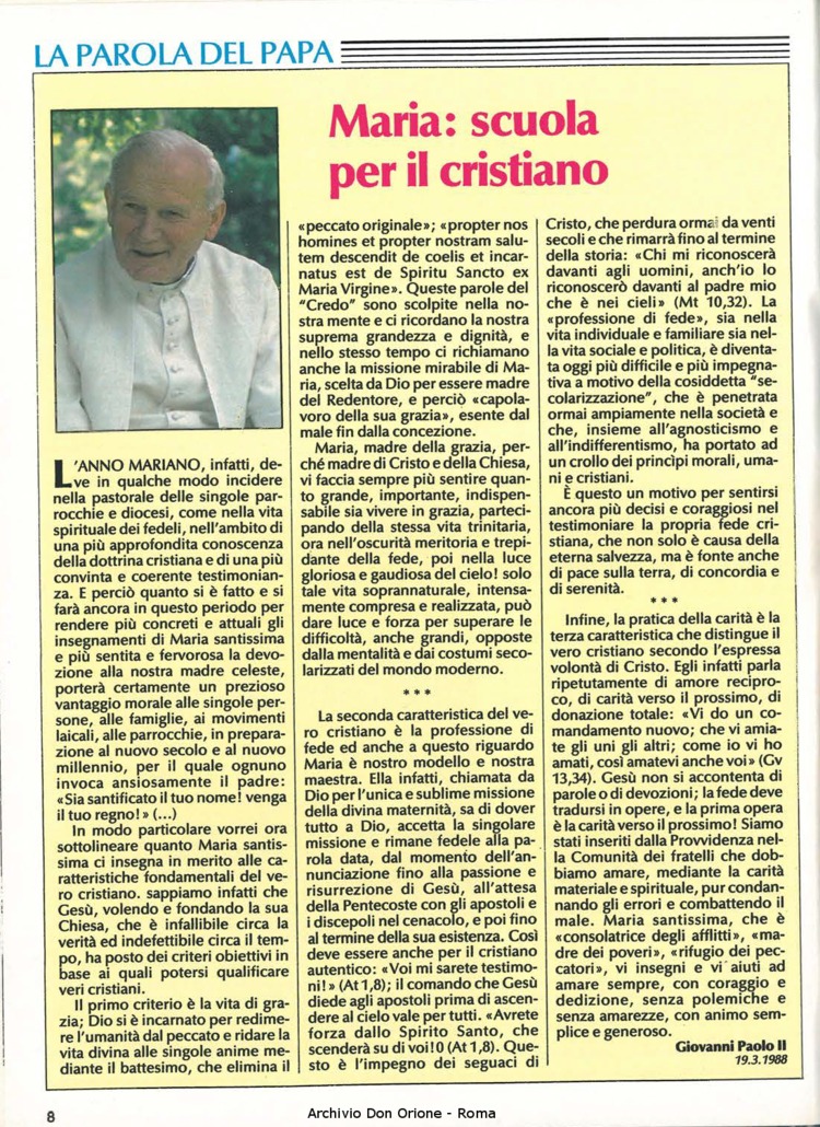 Don Orione, 83, 05, 01-05-1988, pagina 8