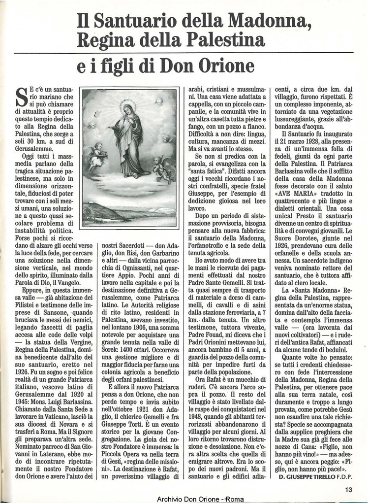 Don Orione, 83, 05, 01-05-1988, pagina 13