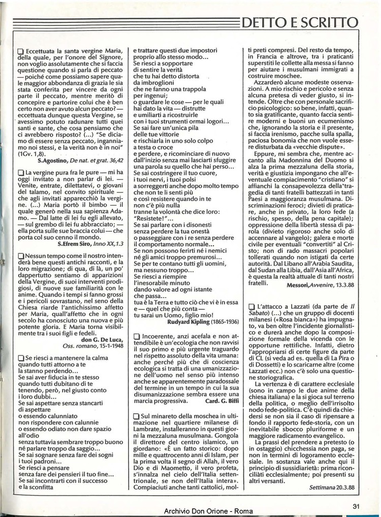 Don Orione, 83, 05, 01-05-1988, pagina 31