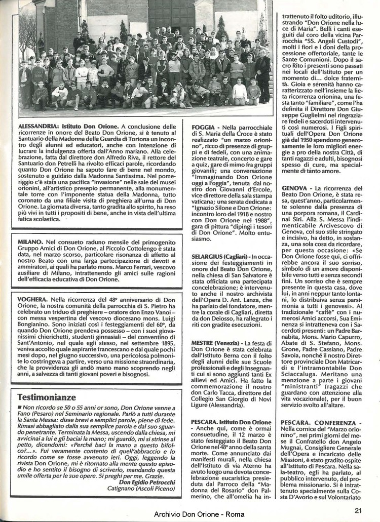 Don Orione, 83, 06, 01-06-1988, pagina 21