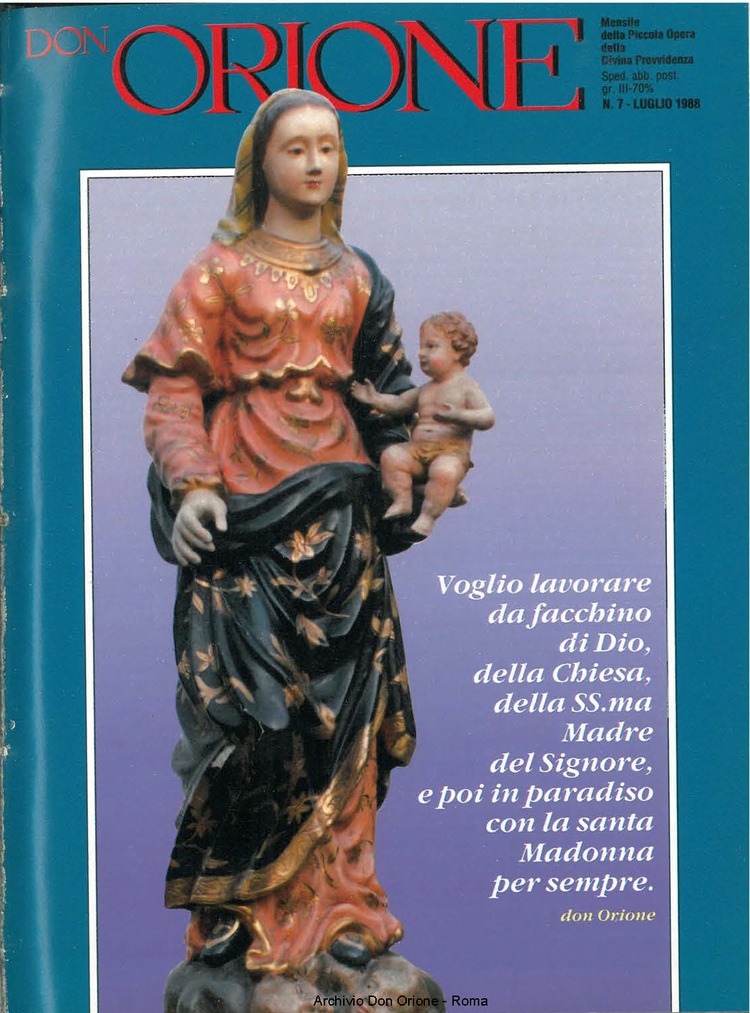 Don Orione, 83, 07, 01-07-1988, pagina 1
