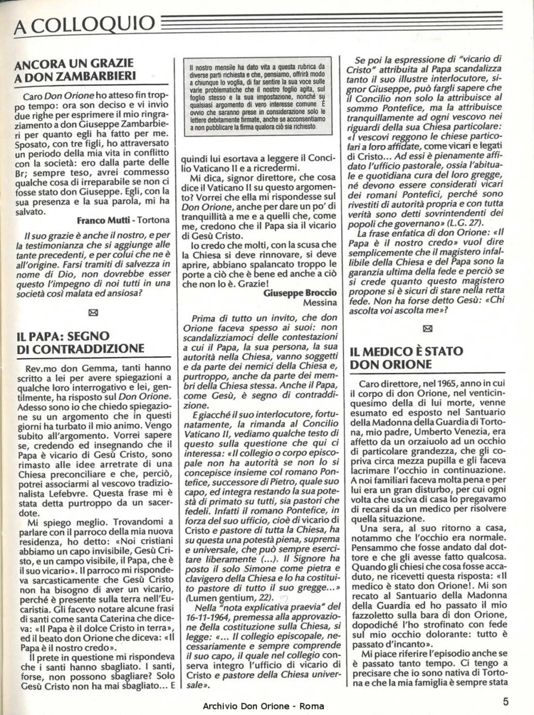 Don Orione, 83, 07, 01-07-1988, pagina 5