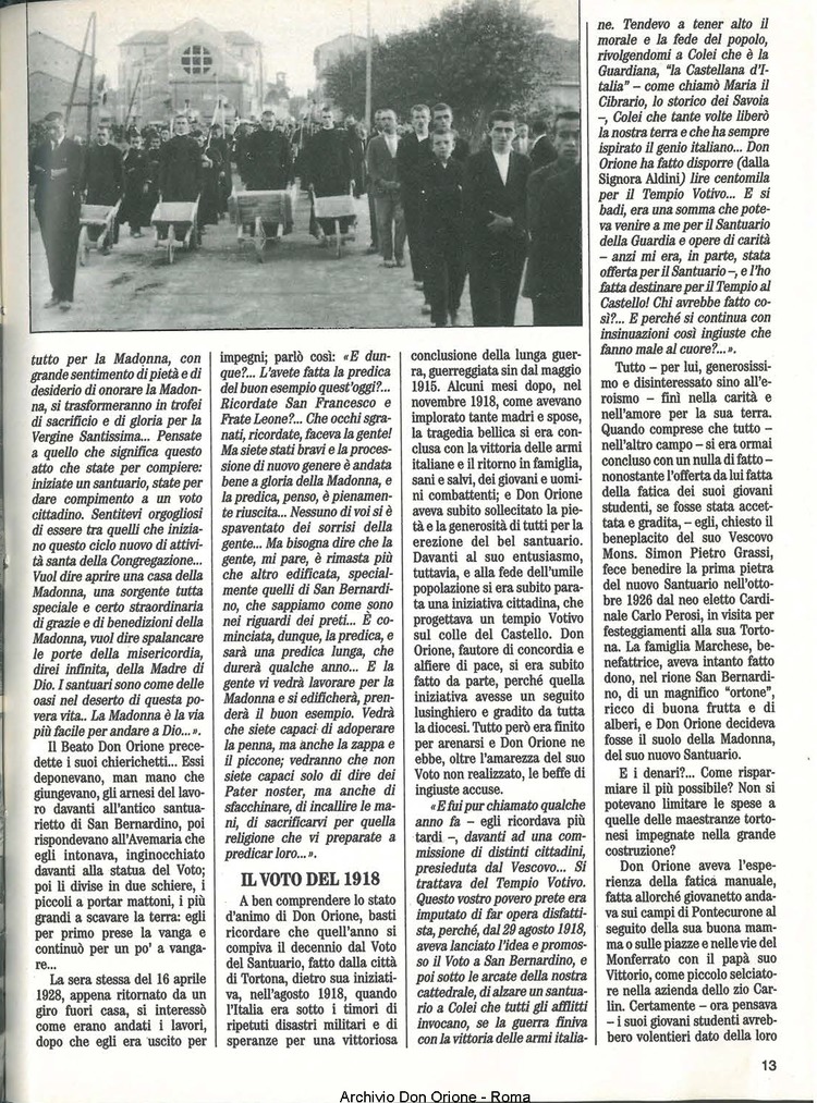Don Orione, 83, 07, 01-07-1988, pagina 13