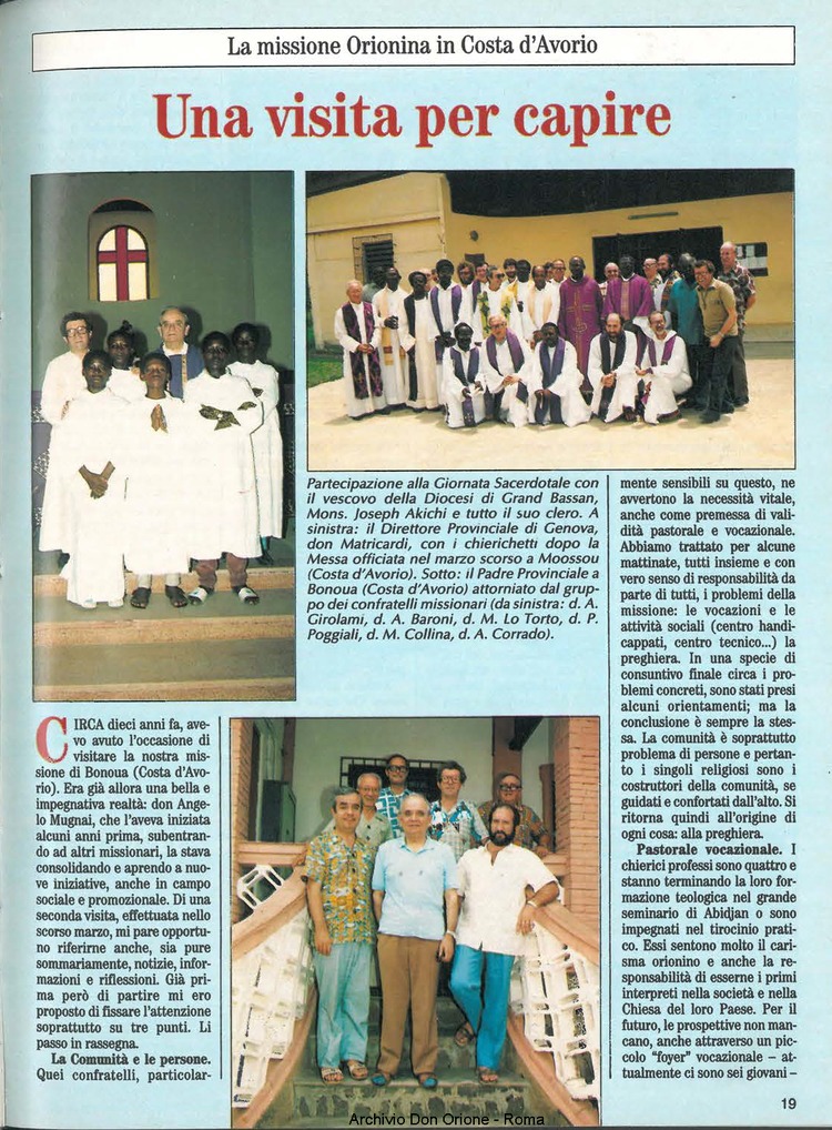 Don Orione, 83, 07, 01-07-1988, pagina 19