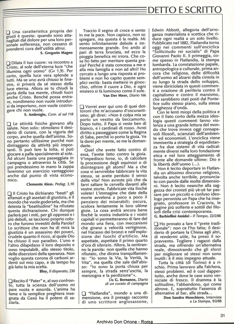 Don Orione, 83, 07, 01-07-1988, pagina 31