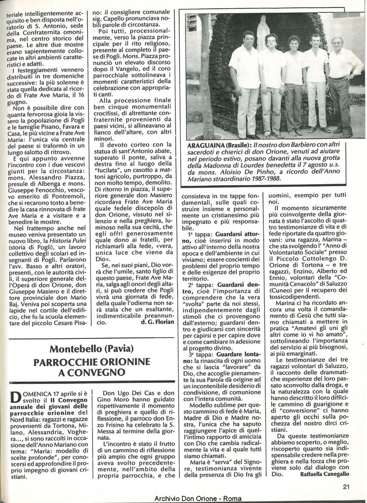 Don Orione, 83, 08, 01-10-1988, pagina 21