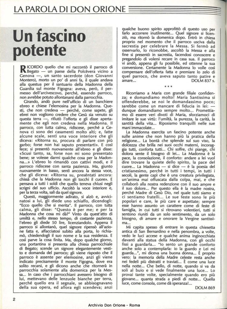 Don Orione, 83, 09, 01-11-1988, pagina 2