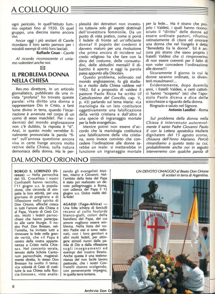 Don Orione, 83, 09, 01-11-1988, pagina 6