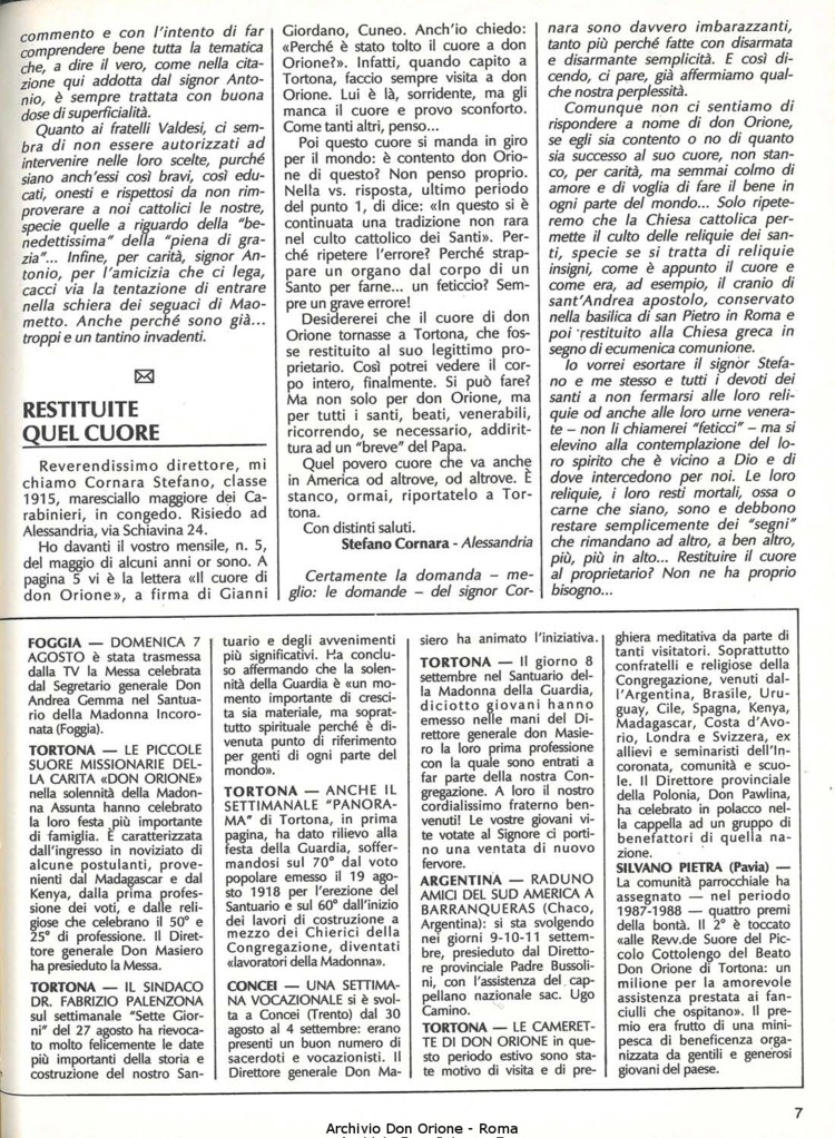 Don Orione, 83, 09, 01-11-1988, pagina 7