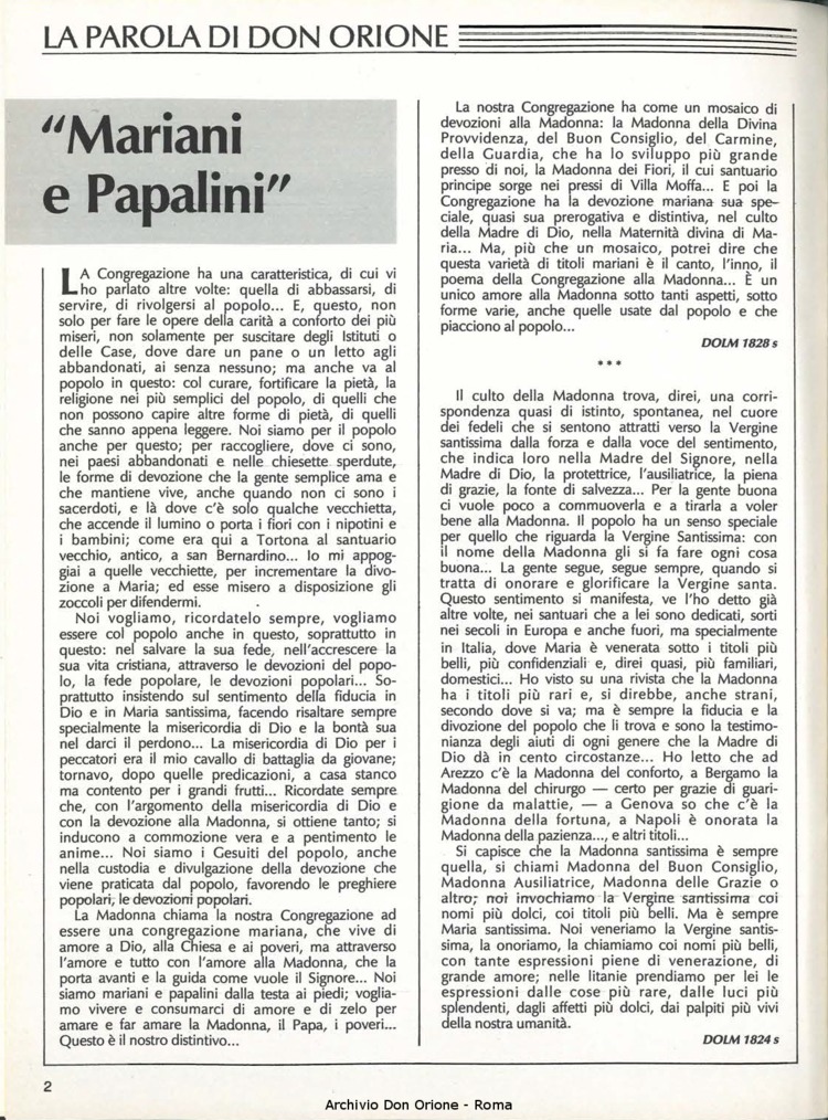 Don Orione, 83, 10, 01-12-1988, pagina 2