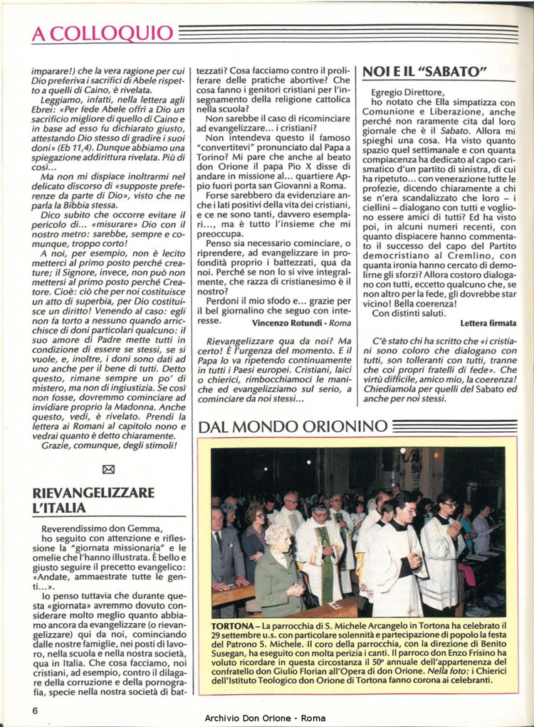 Don Orione, 83, 10, 01-12-1988, pagina 6