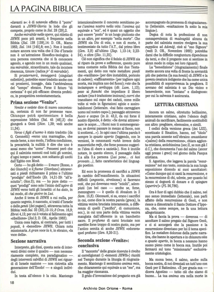 Don Orione, 83, 10, 01-12-1988, pagina 18