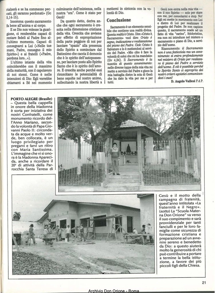 Don Orione, 83, 10, 01-12-1988, pagina 21