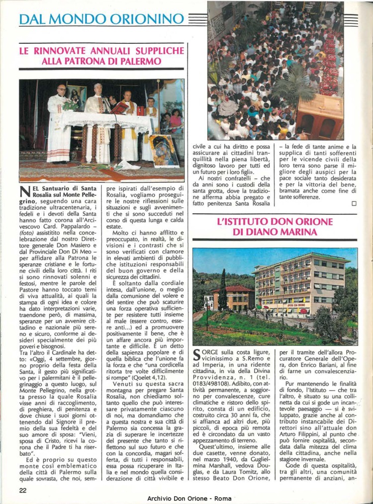 Don Orione, 83, 10, 01-12-1988, pagina 22