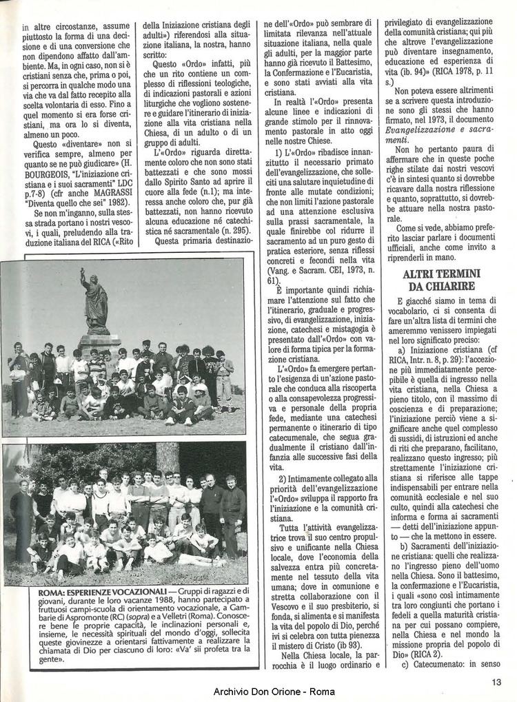 Don Orione, 84, 01, 01-01-1989, pagina 13