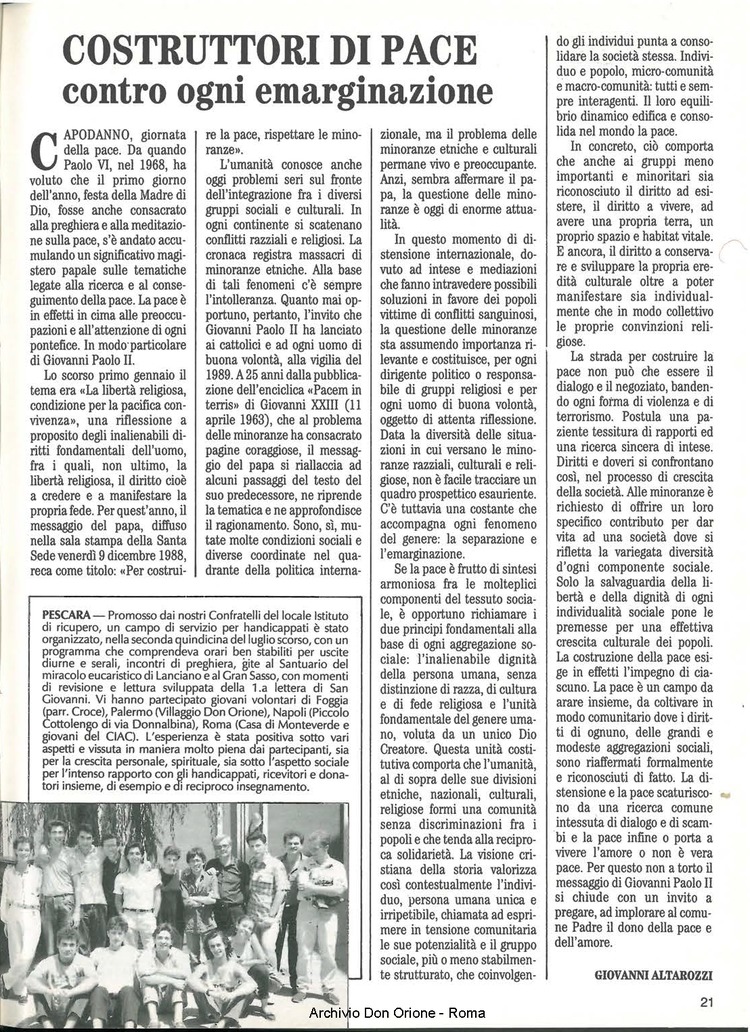 Don Orione, 84, 01, 01-01-1989, pagina 21