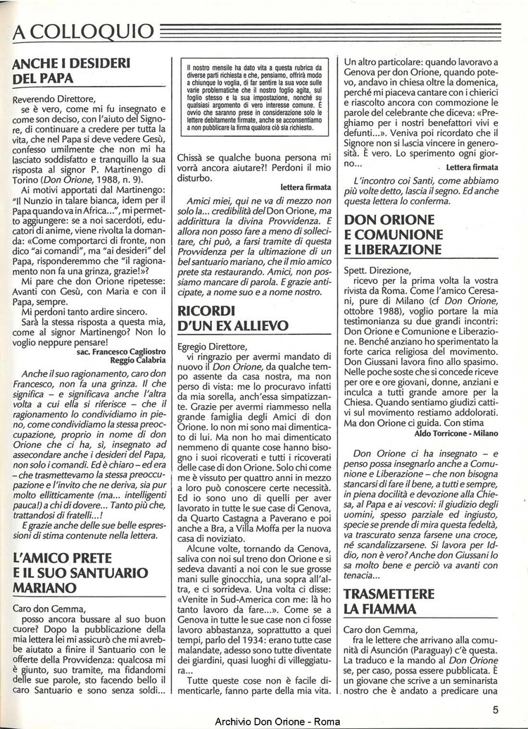 Don Orione, 84, 02, 01-02-1989, pagina 5