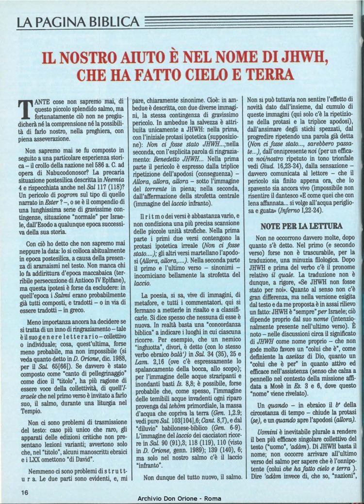 Don Orione, 84, 02, 01-02-1989, pagina 16