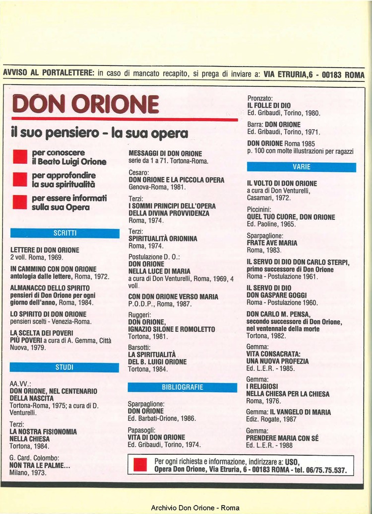 Don Orione, 84, 02, 01-02-1989, pagina 32