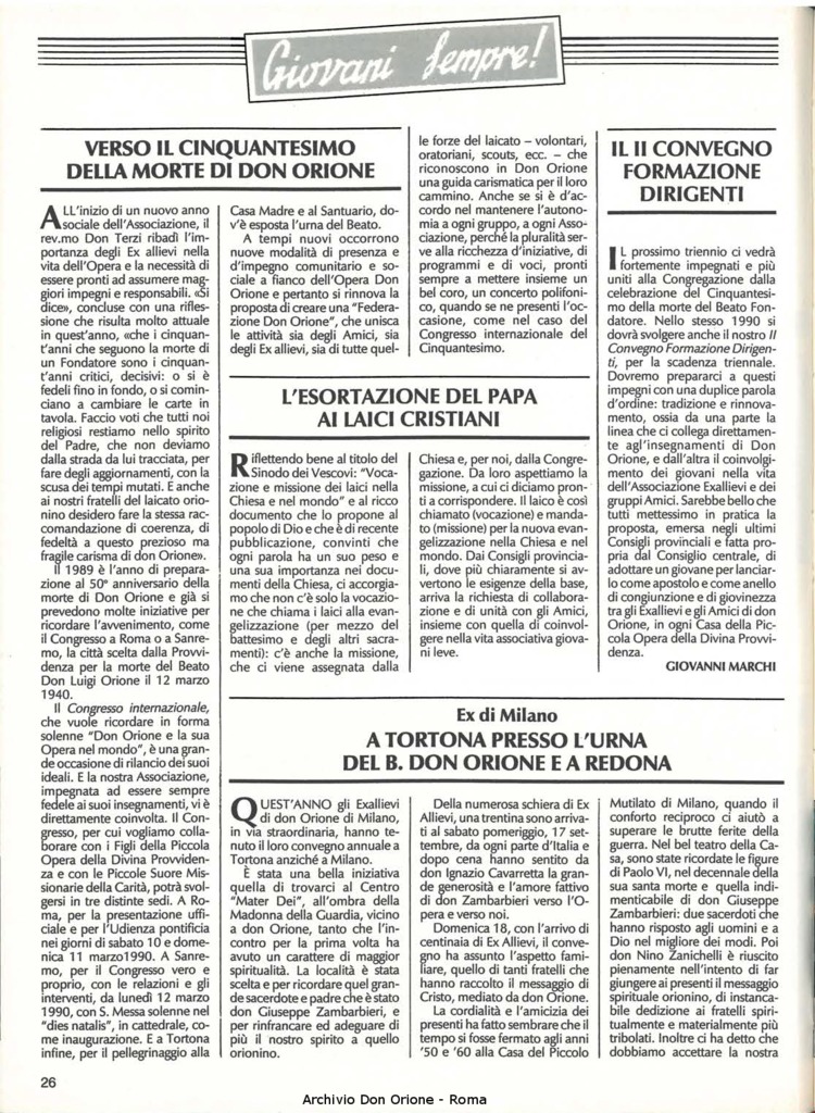 Don Orione, 84, 03, 01-03-1989, pagina 26