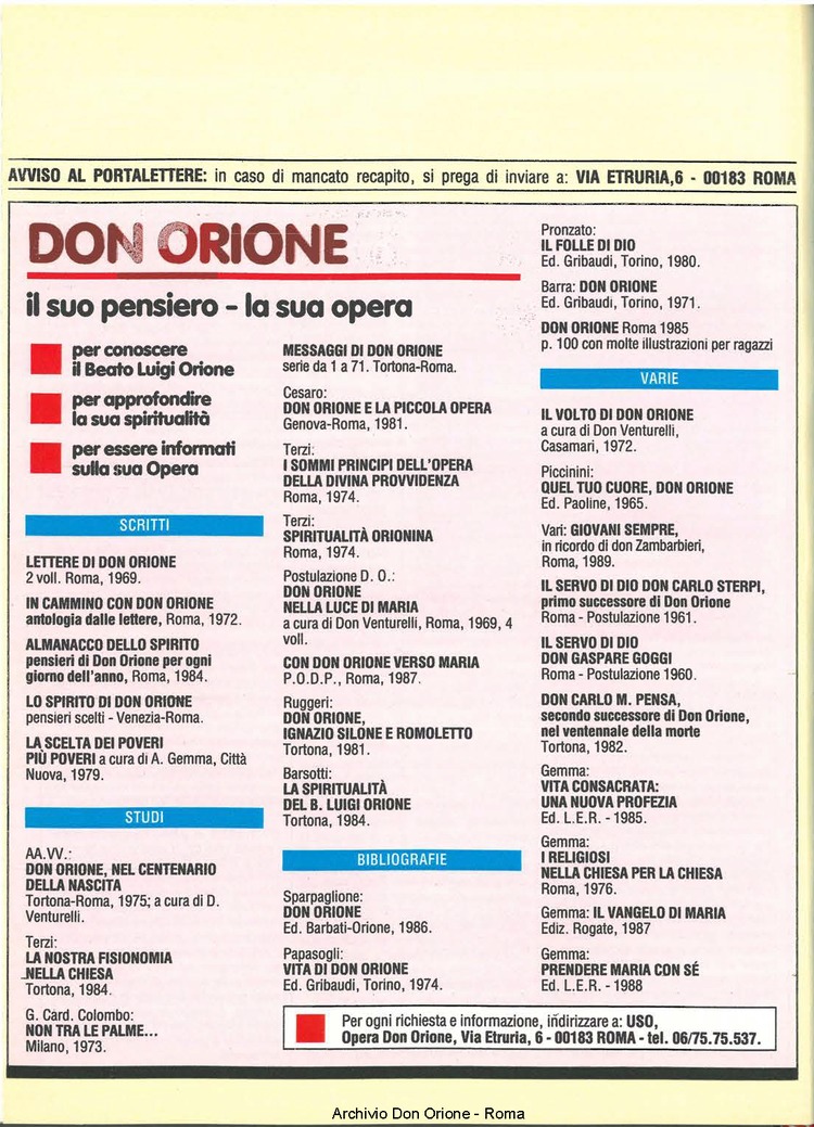 Don Orione, 84, 03, 01-03-1989, pagina 32