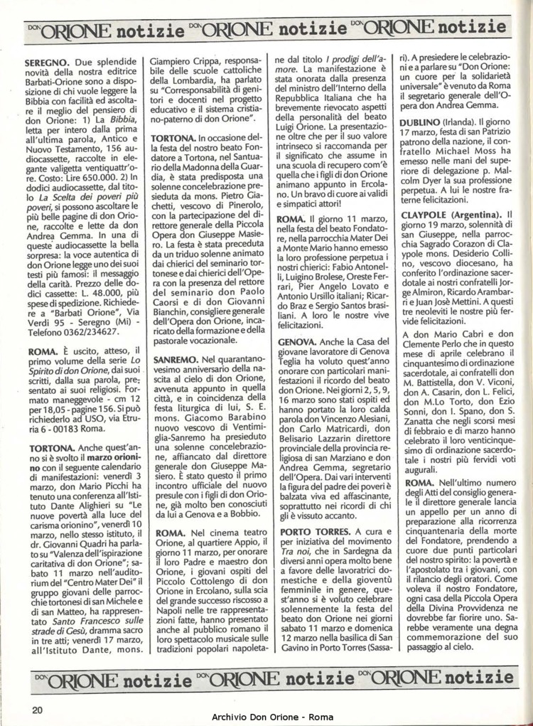 Don Orione, 84, 04, 01-04-1989, pagina 20