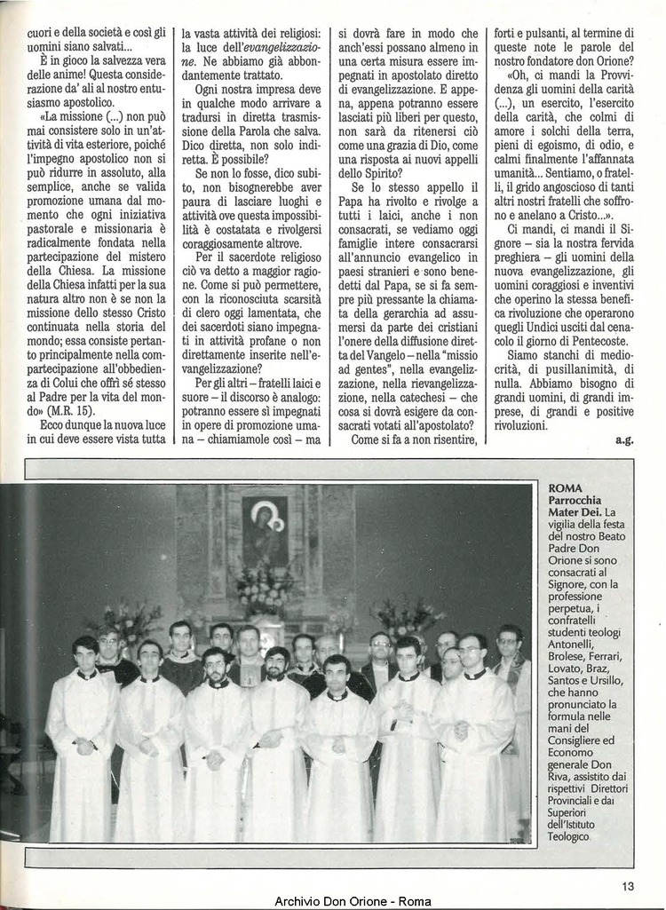 Don Orione, 84, 05, 01-05-1989, pagina 13