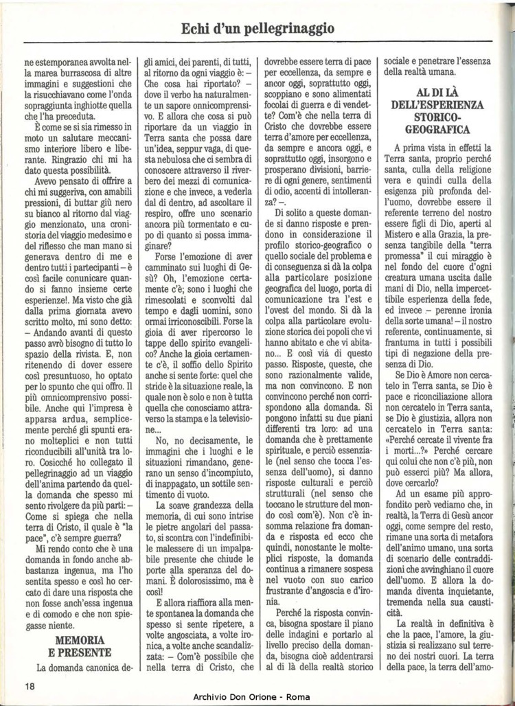 Don Orione, 84, 05, 01-05-1989, pagina 18