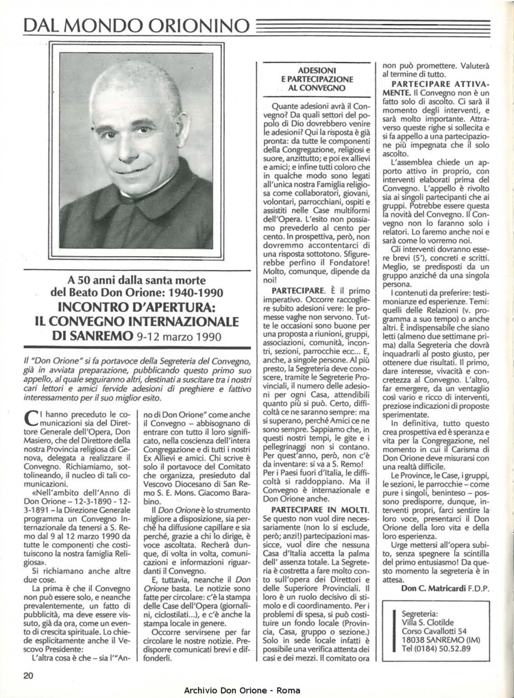 Don Orione, 84, 09, 01-11-1989, pagina 20