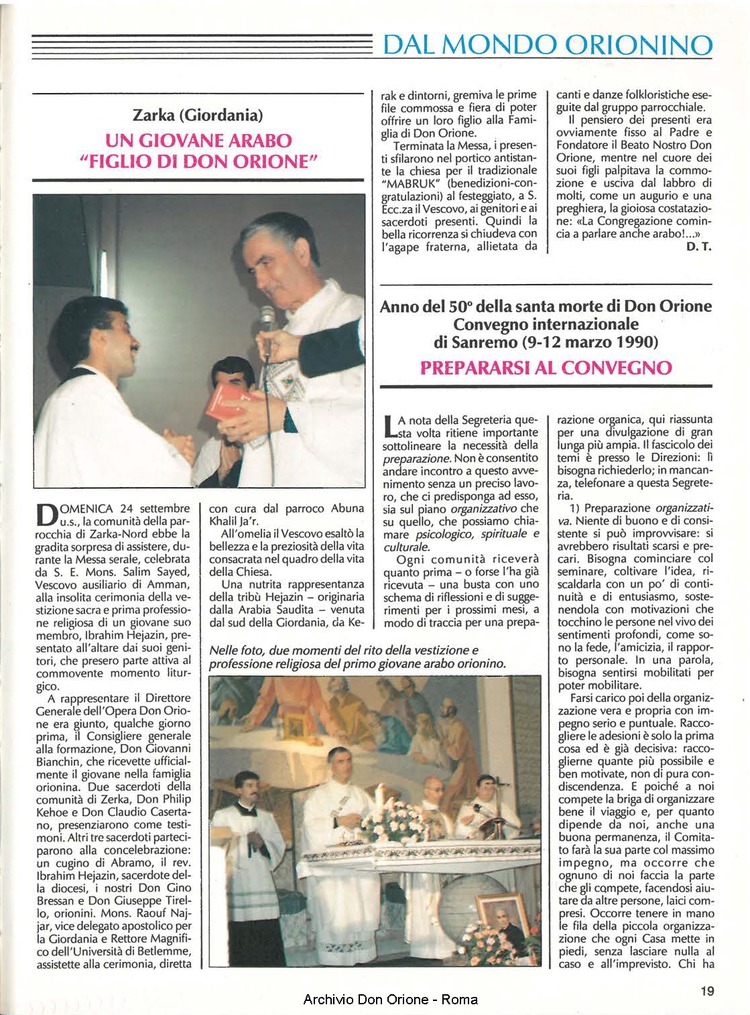 Don Orione, 84, 10, 01-12-1989, pagina 19