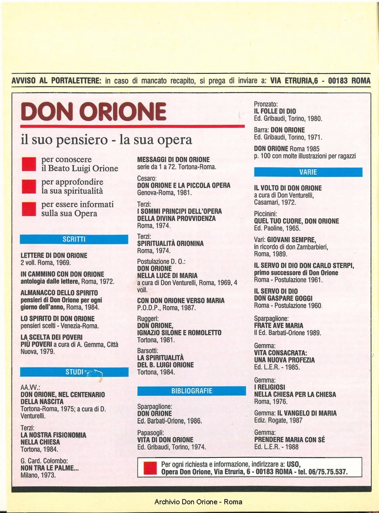 Don Orione, 84, 10, 01-12-1989, pagina 32