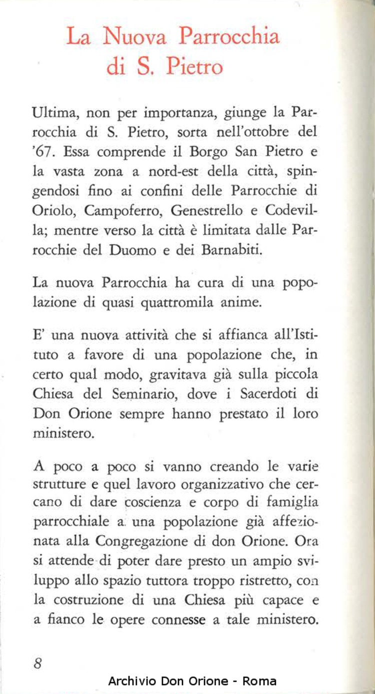I 40 anni dell'Opera di Don Orione, 01-01-1969, pagina 9