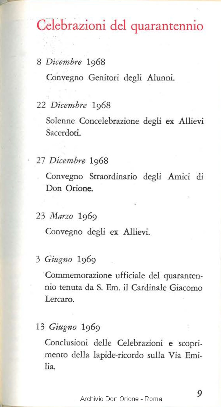 I 40 anni dell'Opera di Don Orione, 01-01-1969, pagina 10