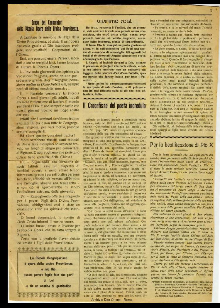 La piccola Opera della Divina Provvidenza, 20, 04, 01-04-1925, pagina 3