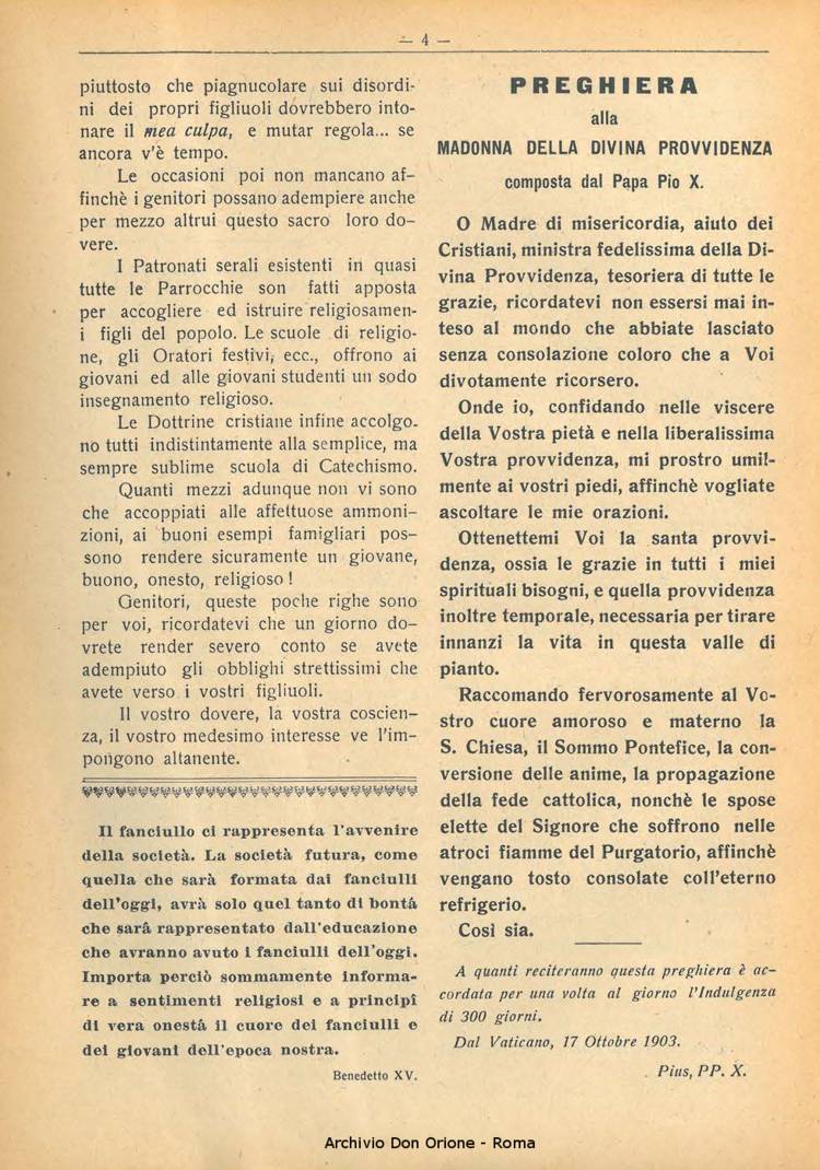 La piccola Opera della Divina Provvidenza, 21, 01, 01-02-1926, pagina 6