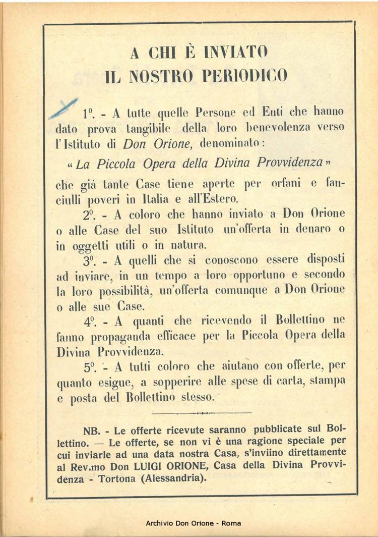 La piccola Opera della Divina Provvidenza, 21, 02, 01-03-1926, pagina 2