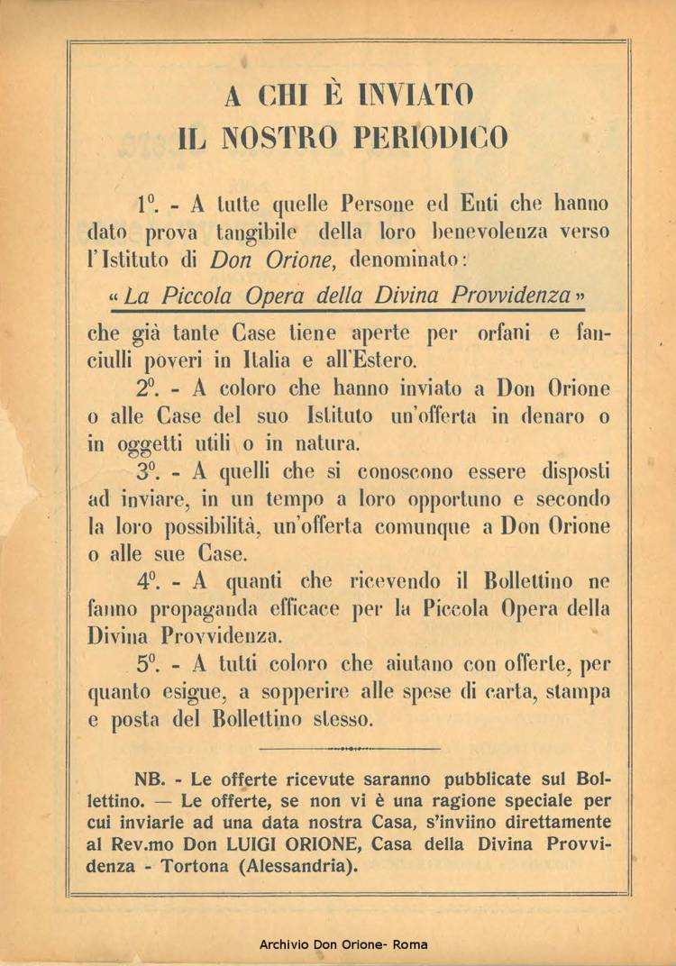 La piccola Opera della Divina Provvidenza, 21, 03, 01-04-1926, pagina 2