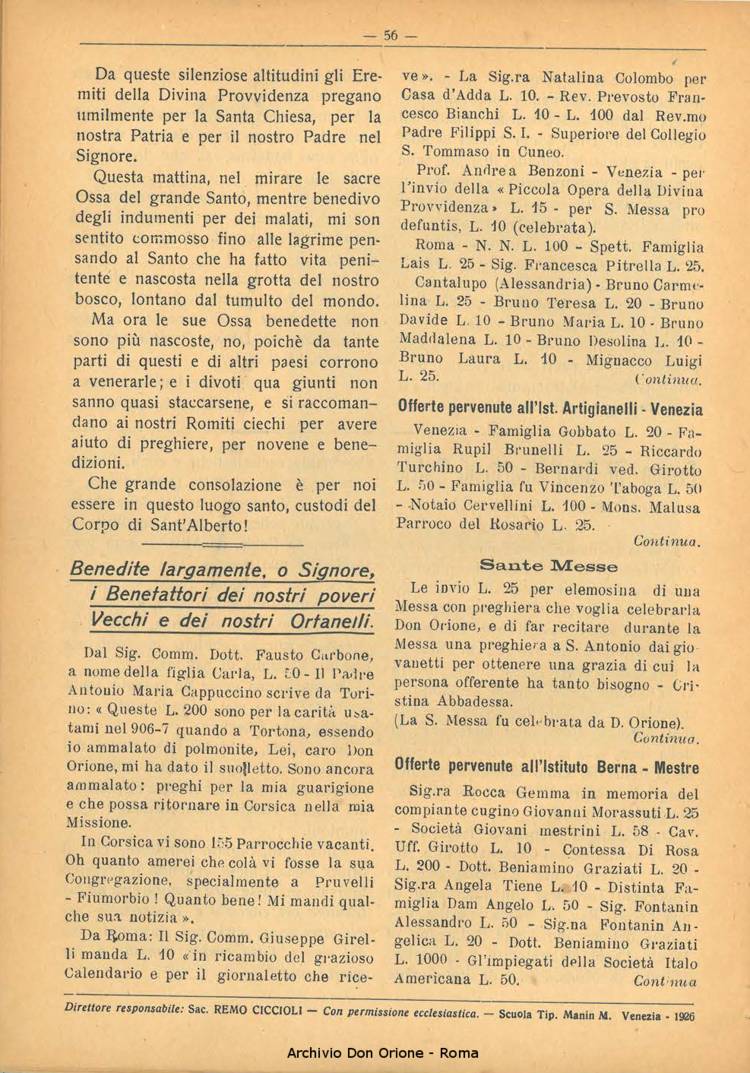 La piccola Opera della Divina Provvidenza, 21, 03, 01-04-1926, pagina 22