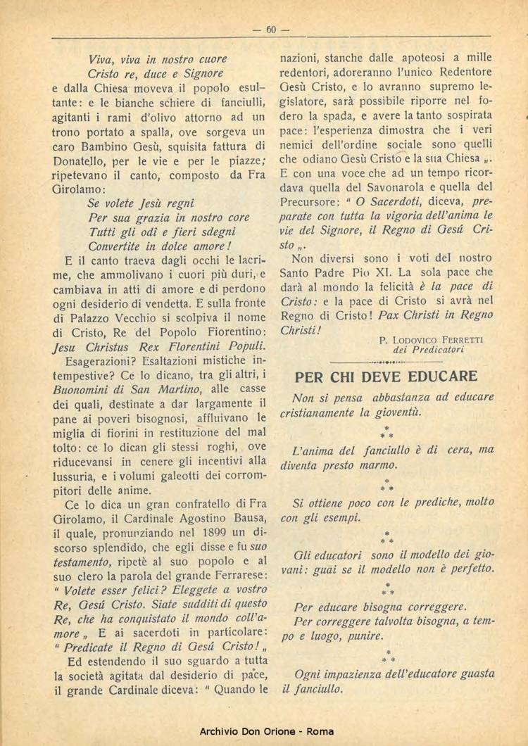 La piccola Opera della Divina Provvidenza, 21, 04, 01-05-1926, pagina 6